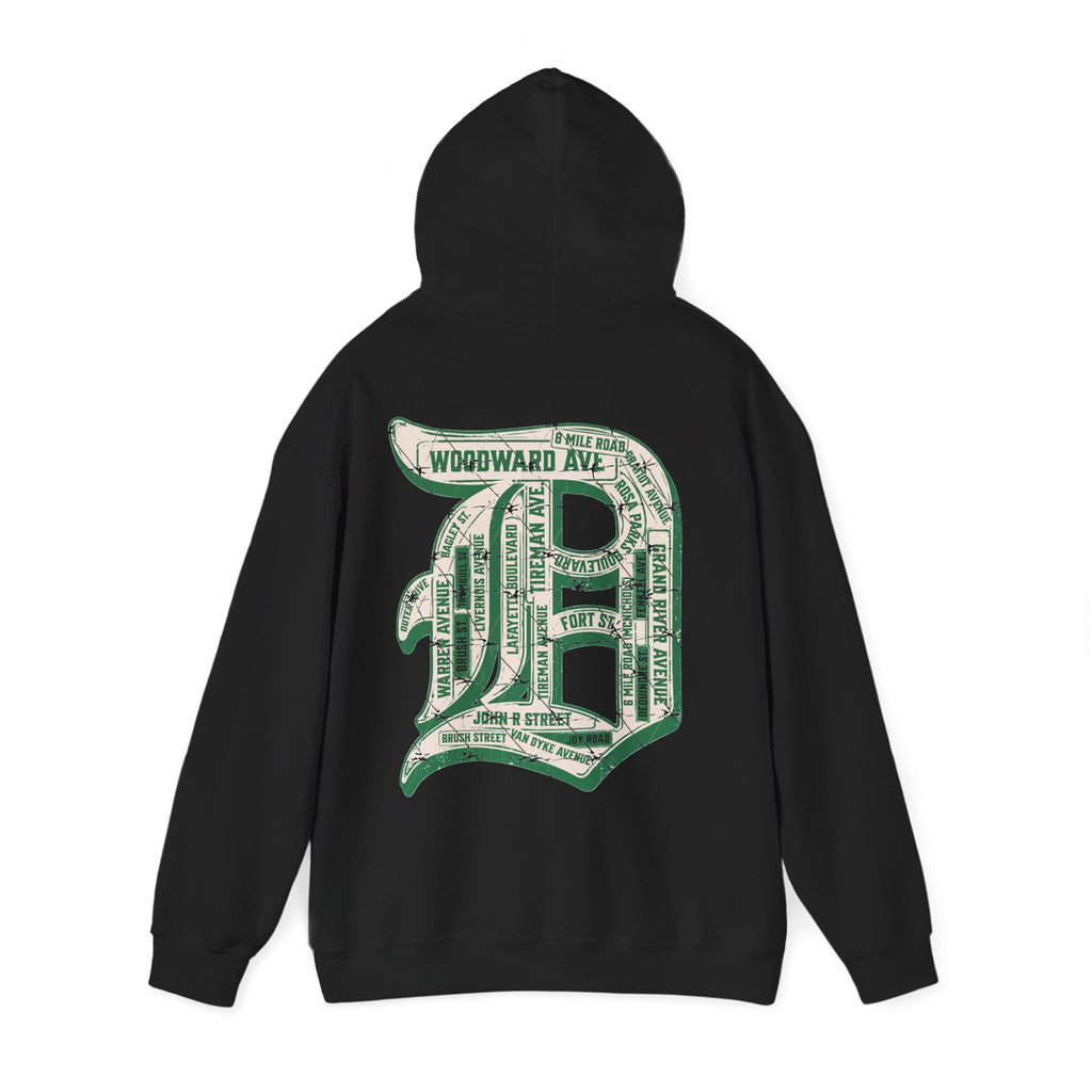 Detroit Barbed Street signs Hoodie
