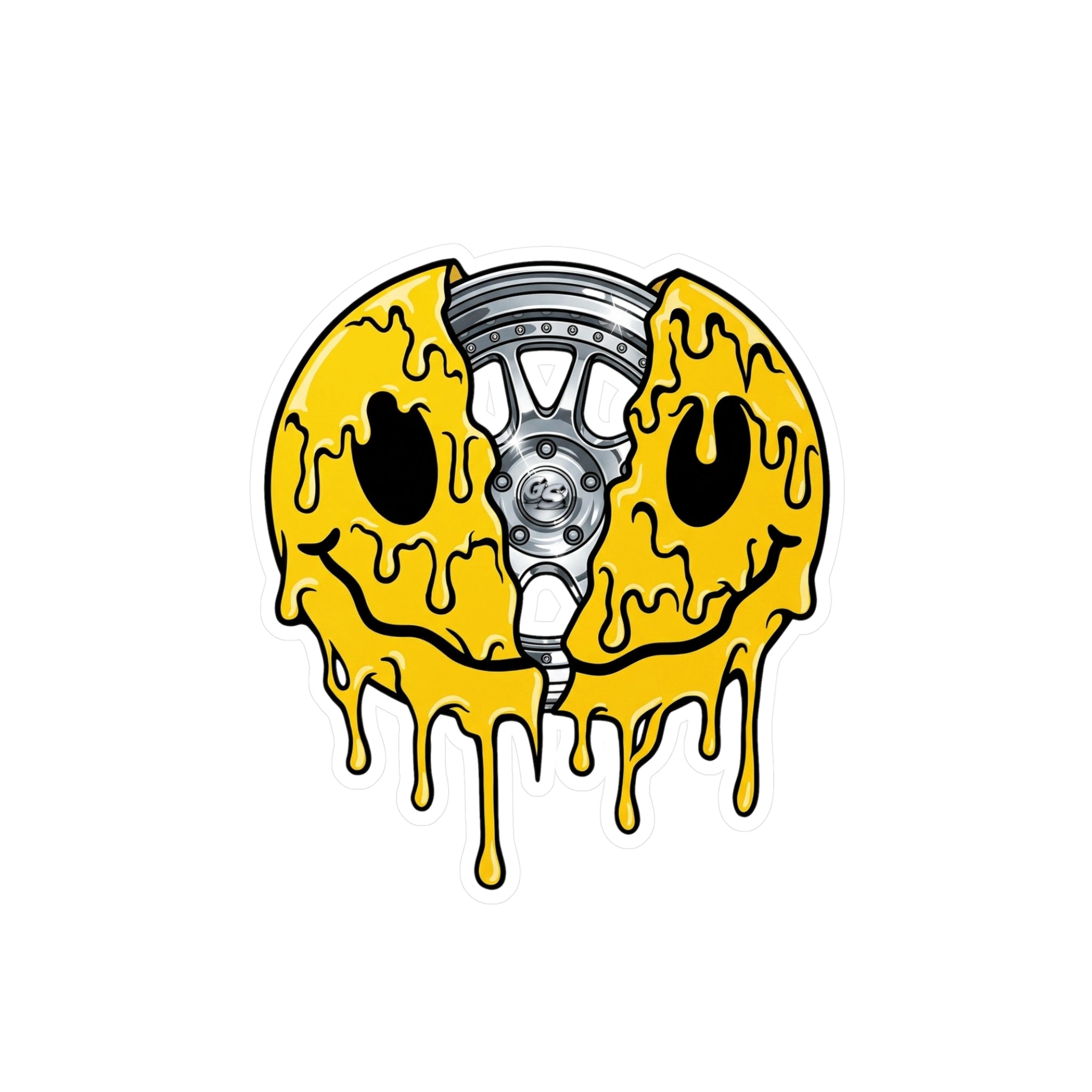 GS Wheely Happy Vinyl Decal