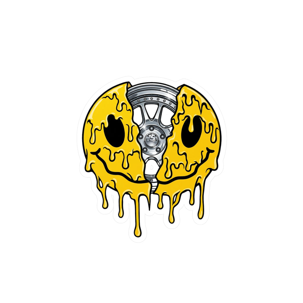 GS Wheely Happy Vinyl Decal