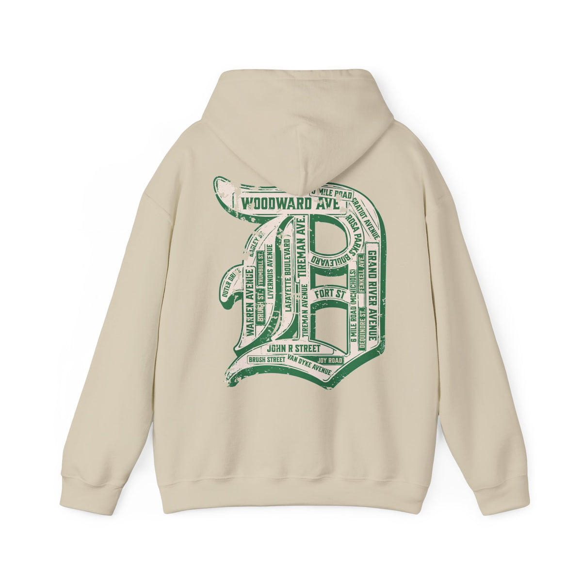 Detroit Vintage Street signs Hoodie