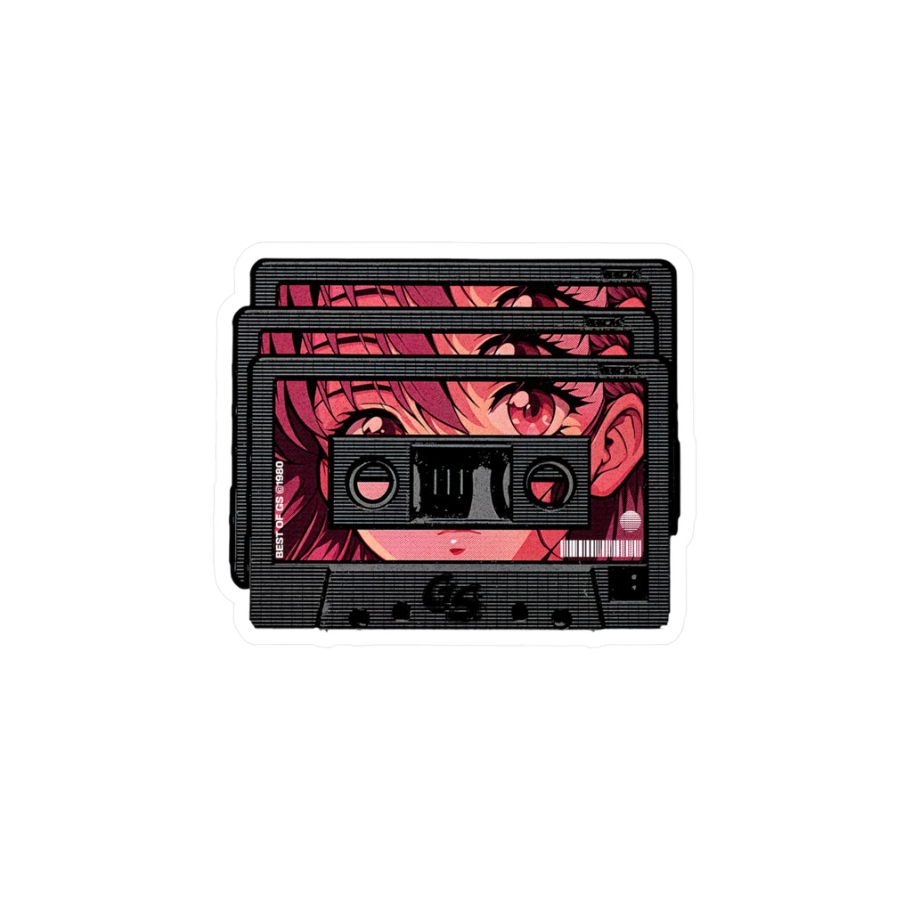 Pink Cassette Vinyl Decal