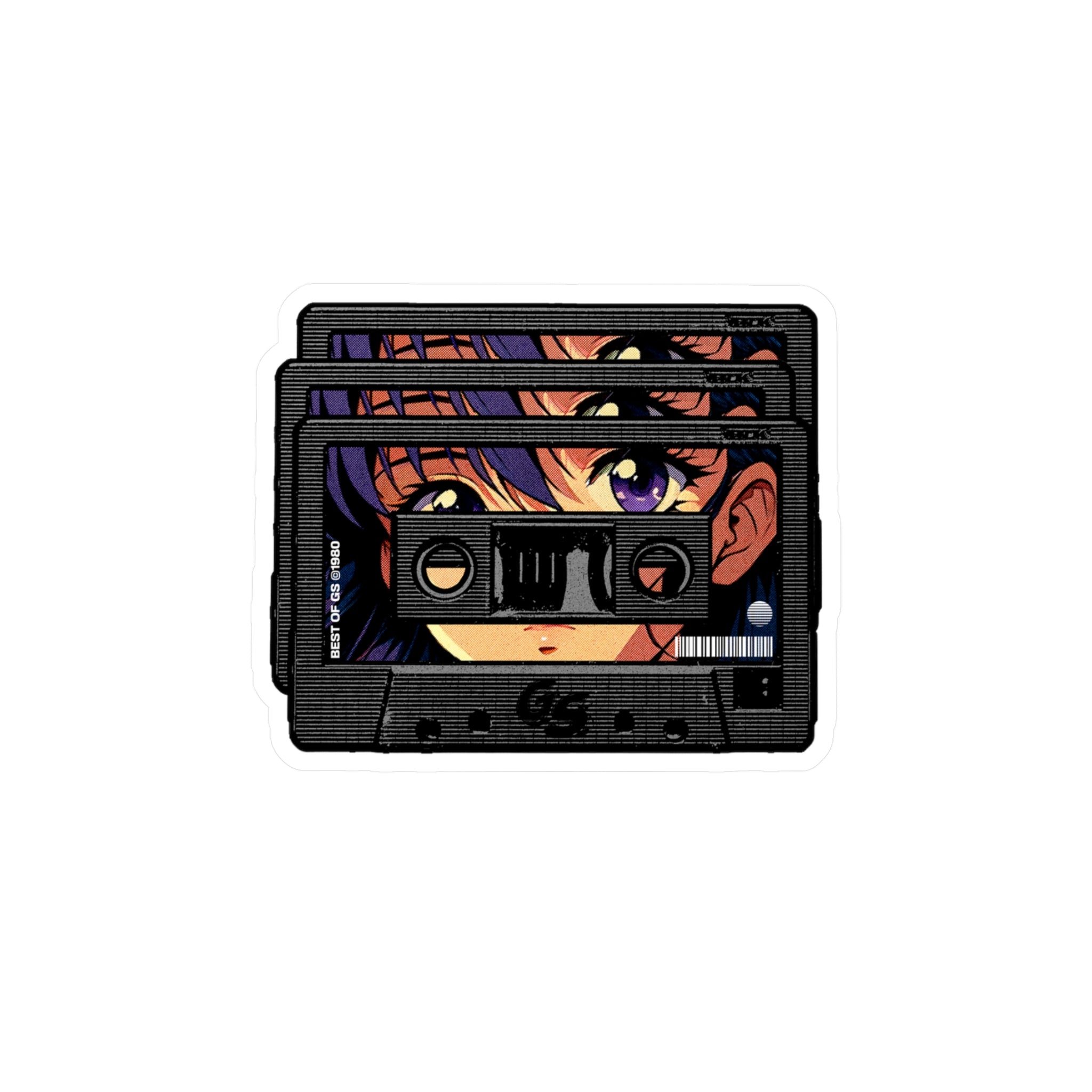 GS Purple Cassette Vinyl Decal