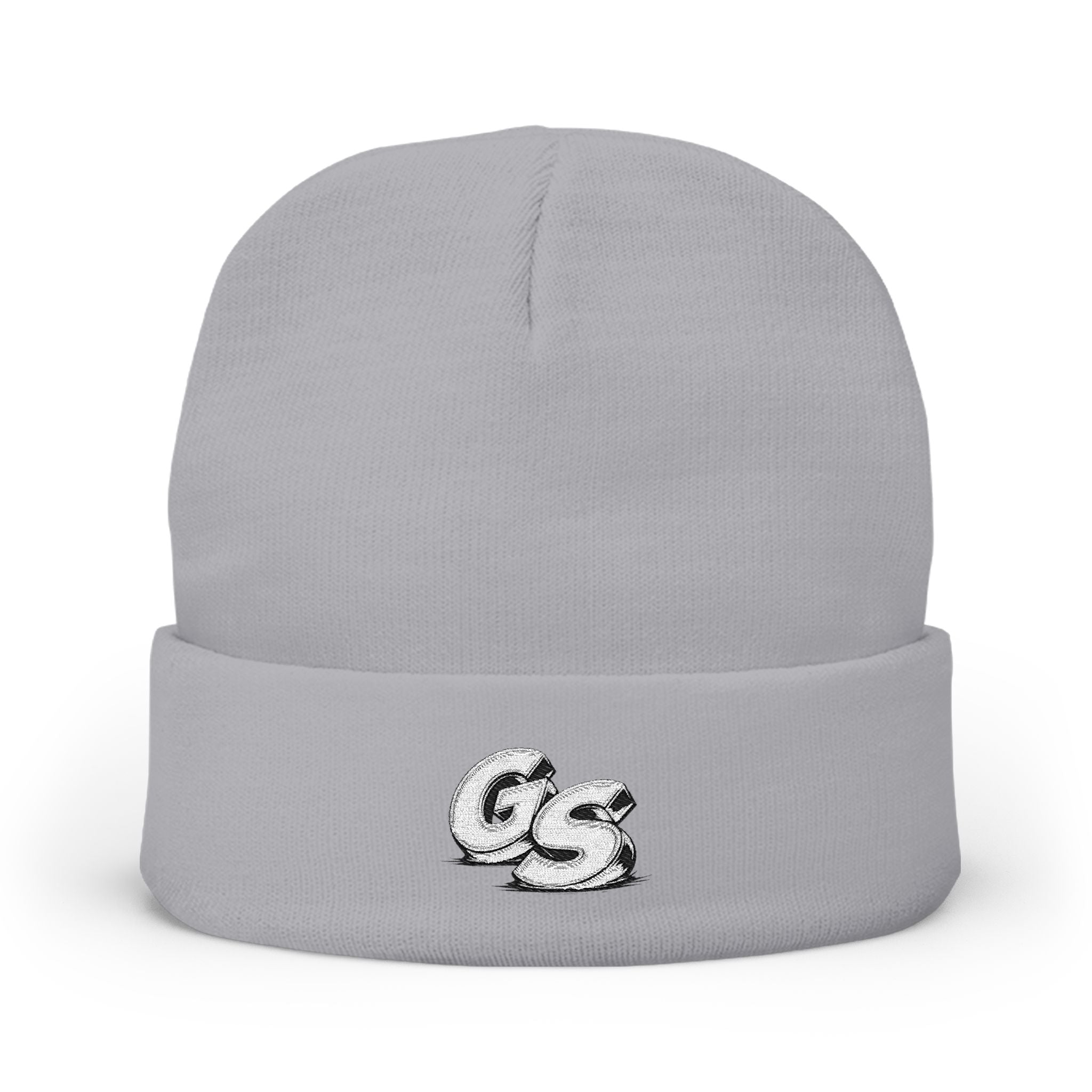 Embroidered 'GS' Knit Beanie