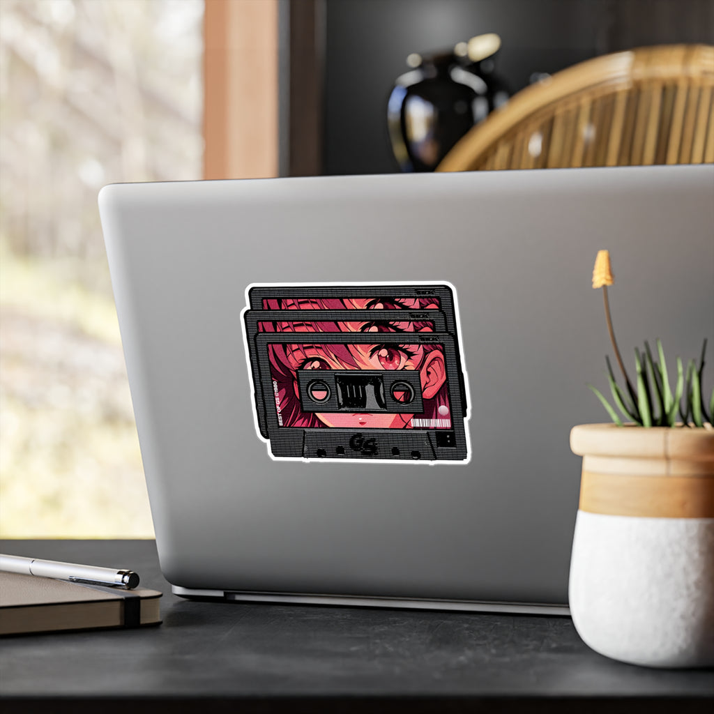 Pink Cassette Vinyl Decal