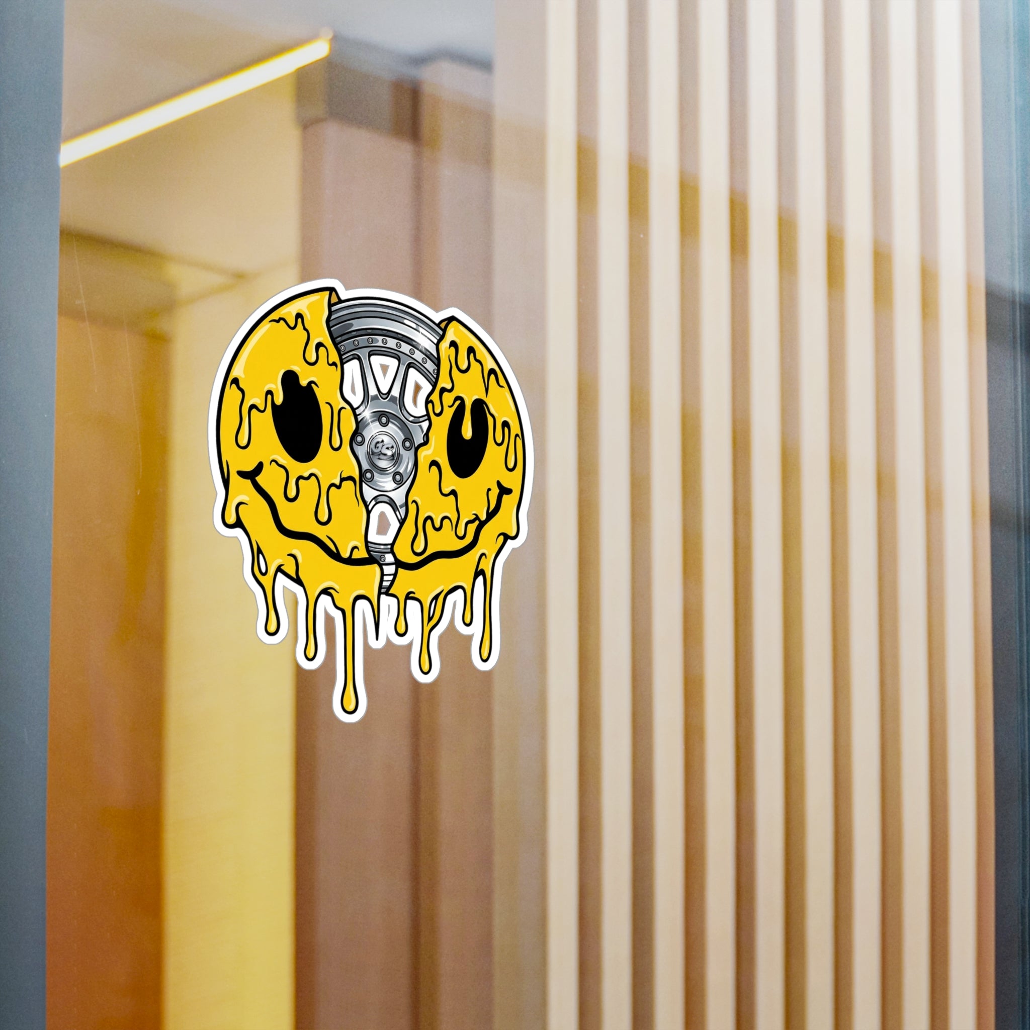 GS Wheely Happy Vinyl Decal