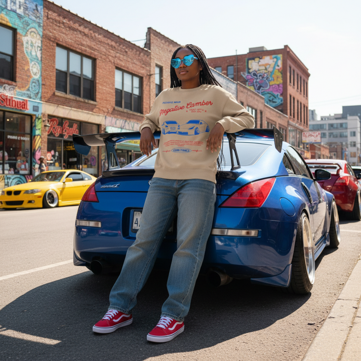 Positive Mind/Negative Camber Crewneck Sweatshirt