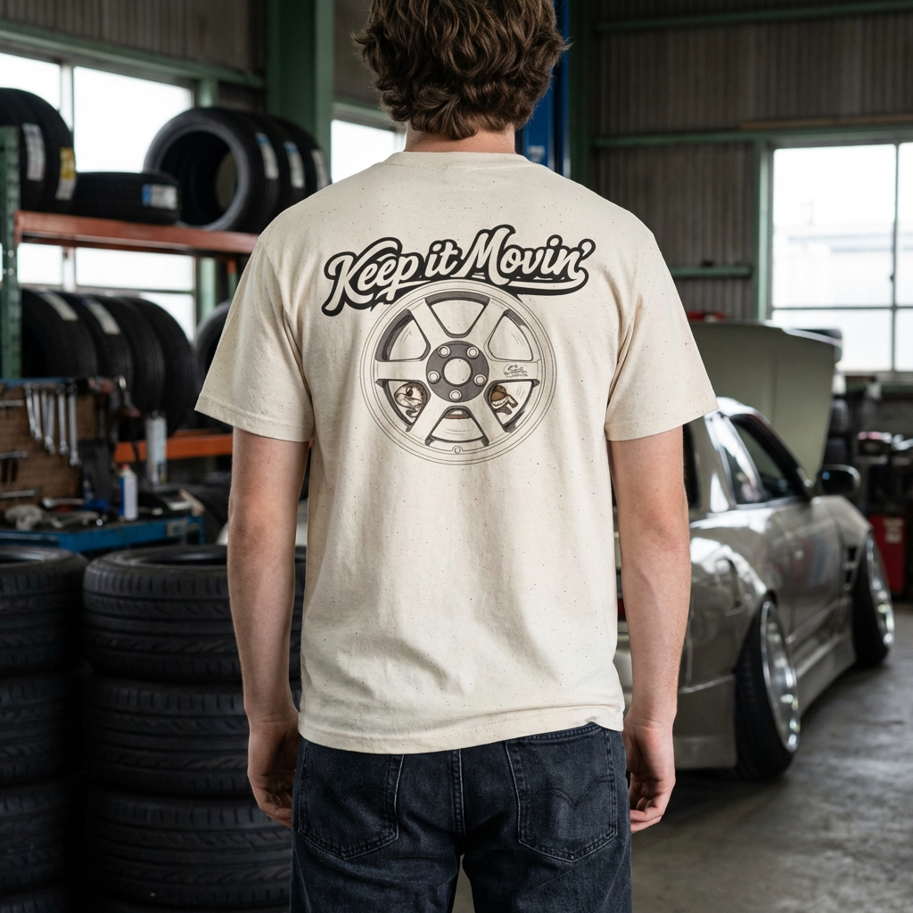 Keep It Movin' wheel Tee