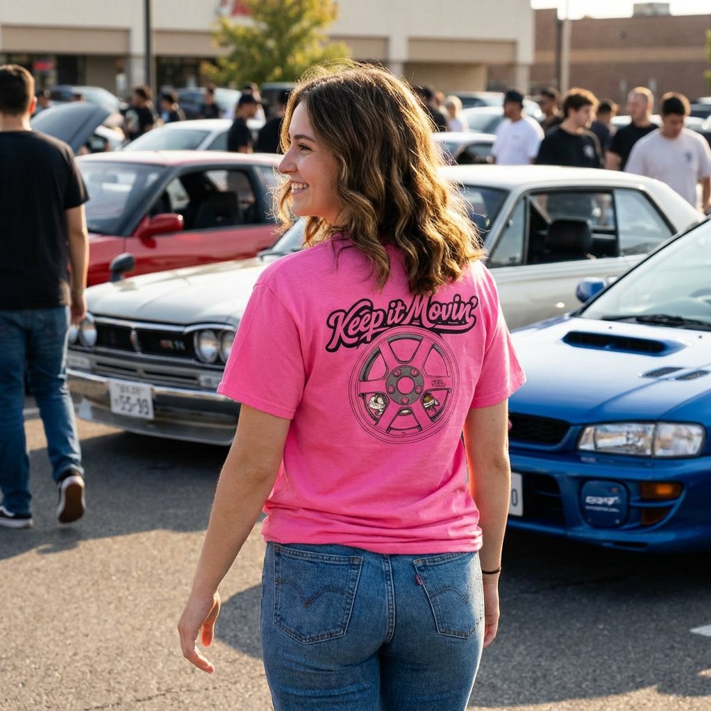 Keep It Movin' wheel Tee
