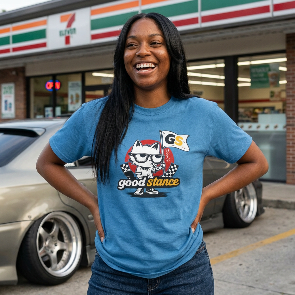 Good Stance Cat graphic tee