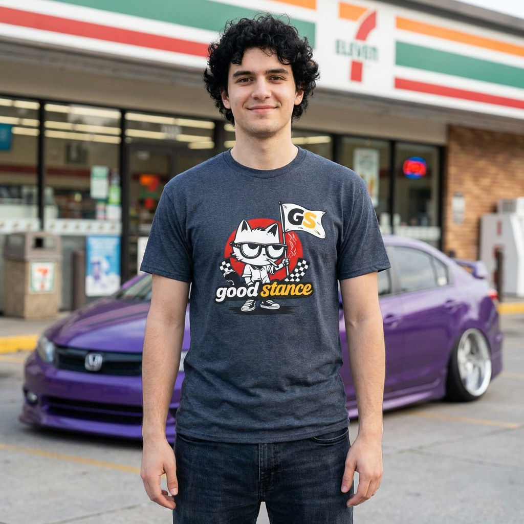 Good Stance Cat graphic tee