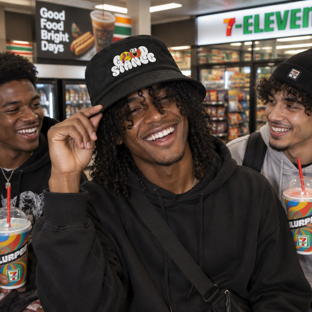 Bad Donut Bucket Hat Black