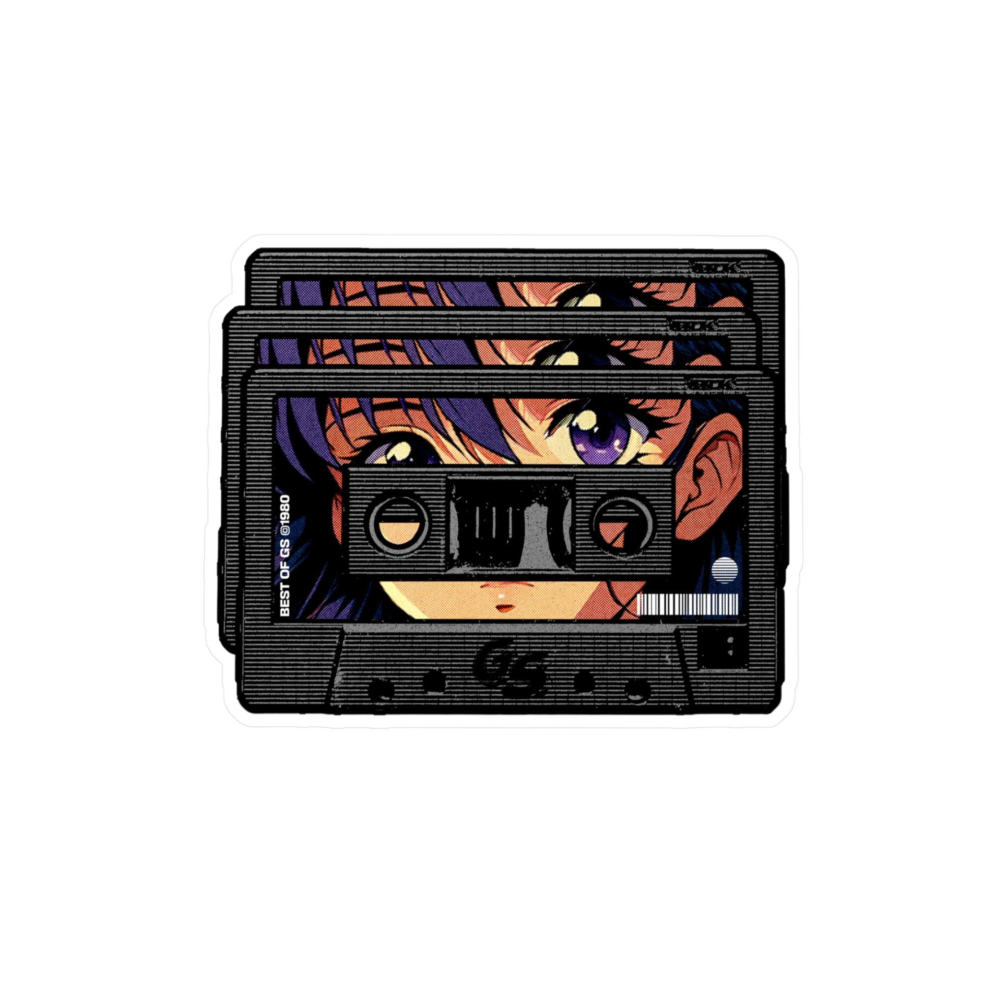GS Purple Cassette Vinyl Decal