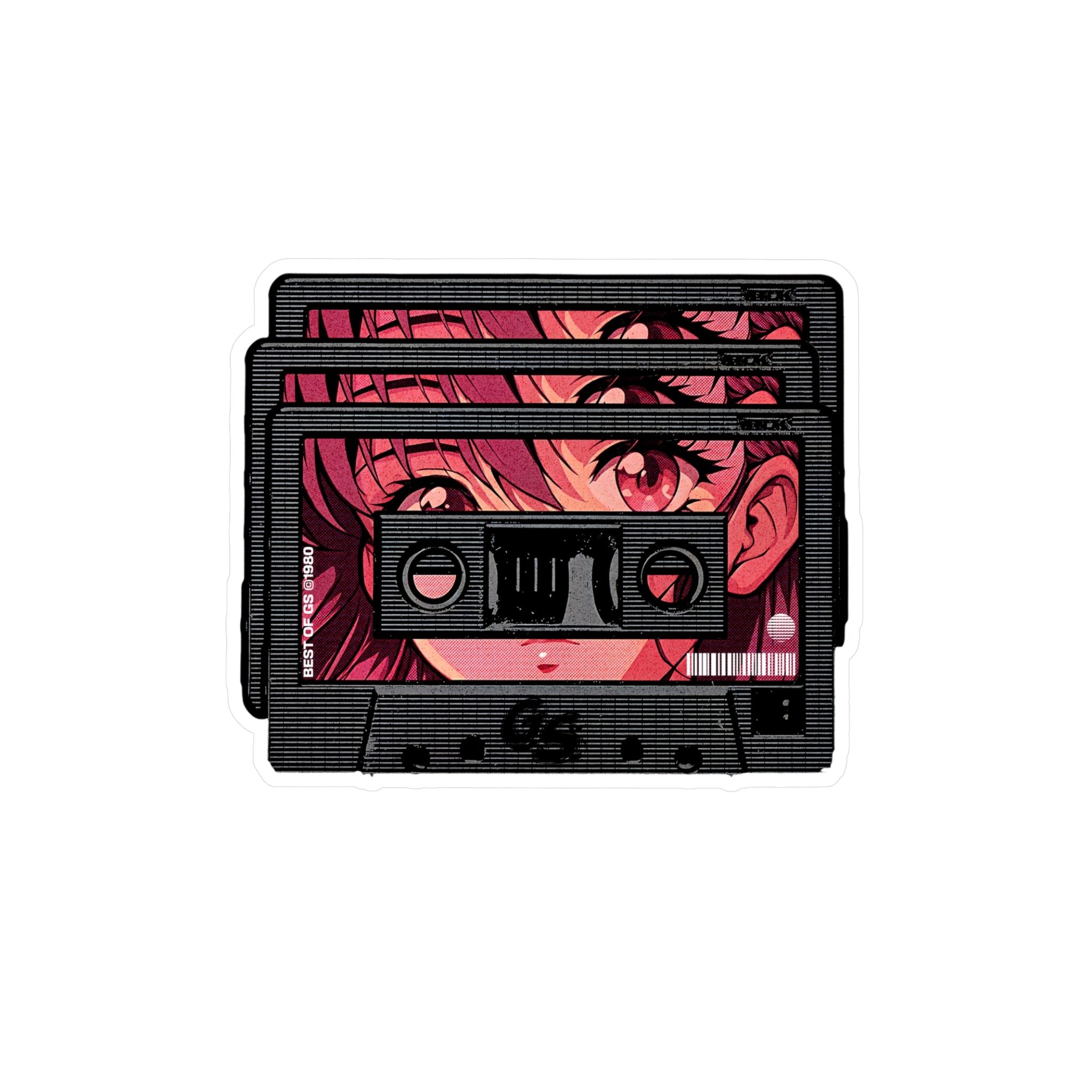 Pink Cassette Vinyl Decal