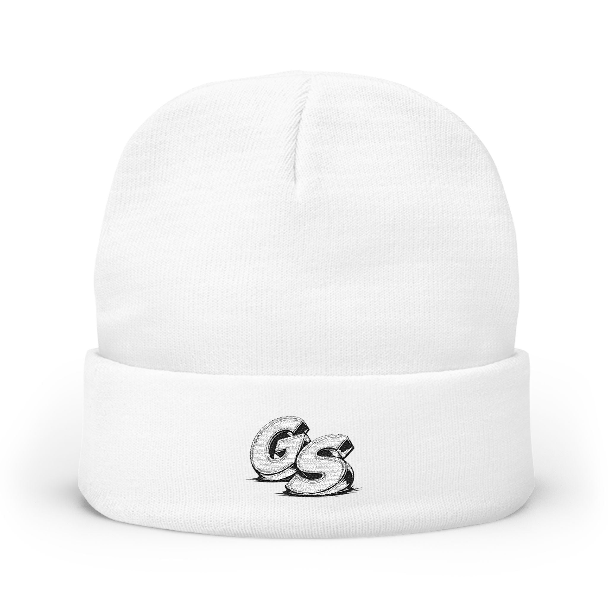 Embroidered 'GS' Knit Beanie