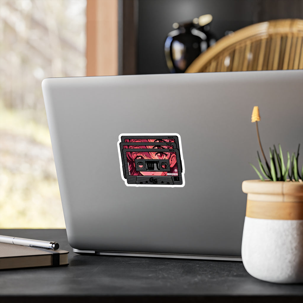 Pink Cassette Vinyl Decal