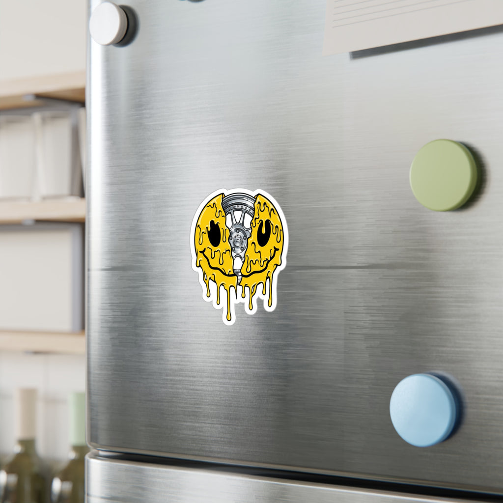 GS Wheely Happy Vinyl Decal