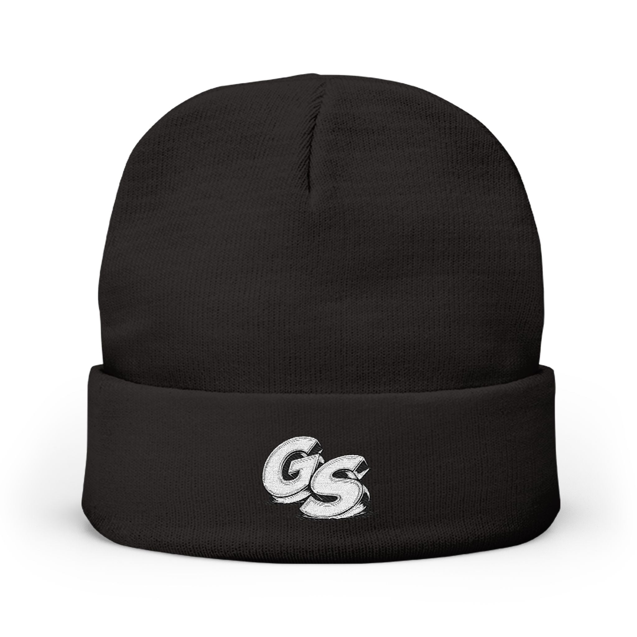 Embroidered 'GS' Knit Beanie