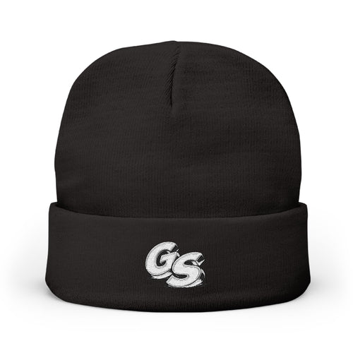 Embroidered 'GS' Knit Beanie
