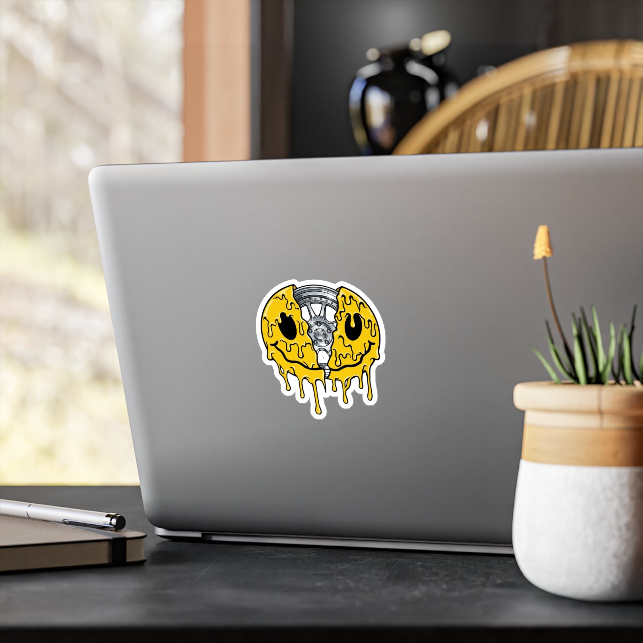 GS Wheely Happy Vinyl Decal
