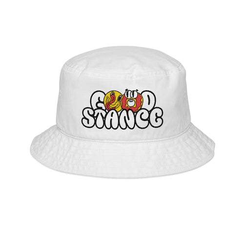 Bad Donut Bucket Hat White