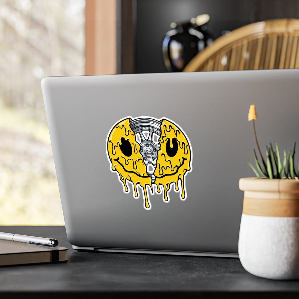 GS Wheely Happy Vinyl Decal