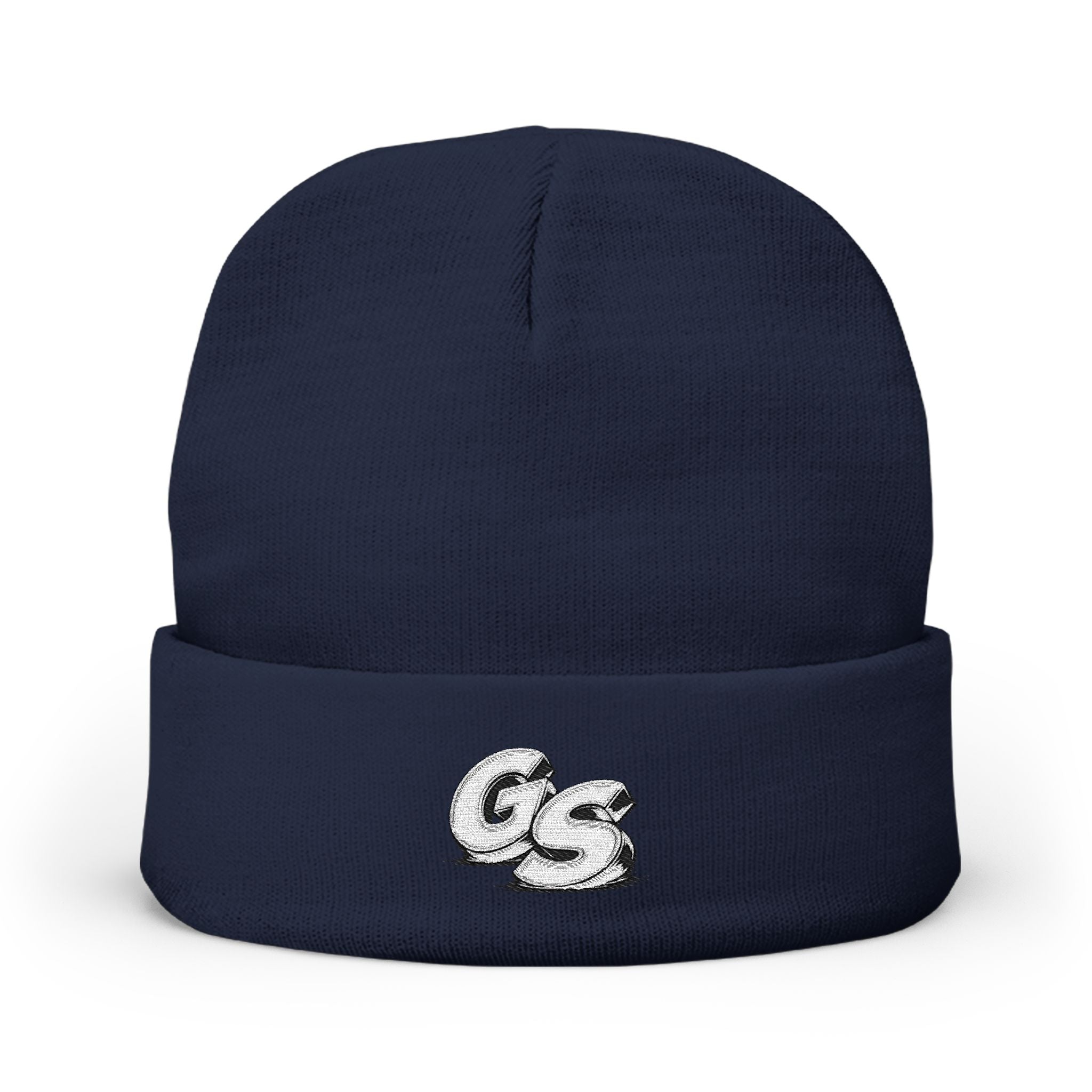 Embroidered 'GS' Knit Beanie